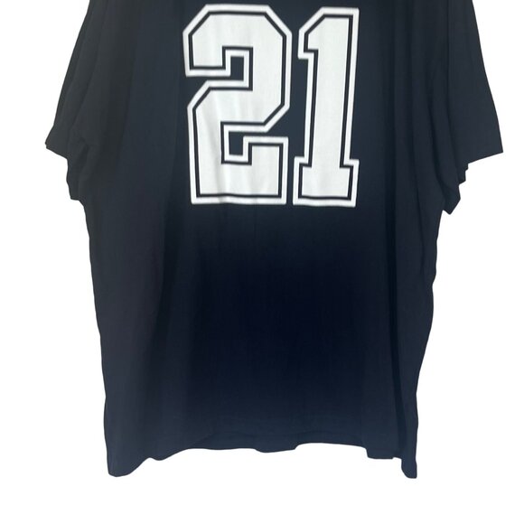 Dallas Cowboys Authentic Ezekiel Elliott #21 Tshirt Dark Navy Size 3XL - Picture 4 of 7